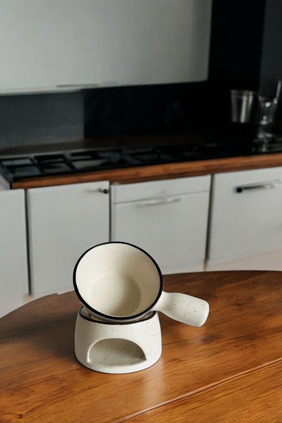 Monochrome Harmony Fondue Bowl